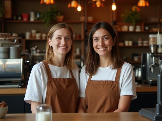 Основателите на Sofia Brew Café зад бара